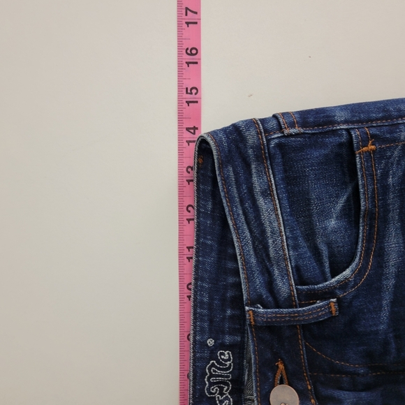 Miss Me Nicole Mid Rise Skinny Raw Hem Ankle Jeans Dark 49 - Picture 10 of 12